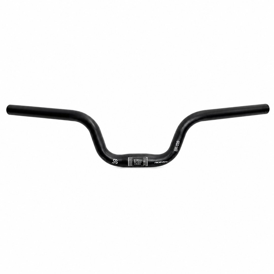 MANUBRIO MYD-HB127 22.2*25.4*580*2.6H=120 ED NERO
