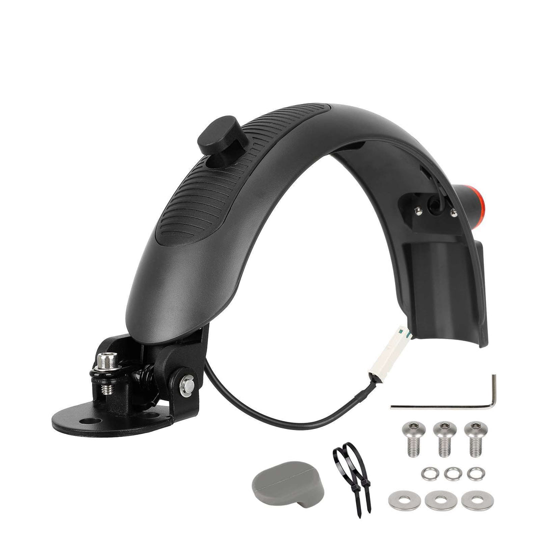Parafango posteriore in metallo grigio Ulip di fascia alta con luci posteriori e adesivo riflettente in lega di alluminio per scooter elettrici Xiaomi M365 pro pro2 1S Lite Mi 3 e Swagger 5