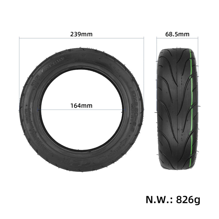 CST 10*2.50-6.5 Pneumatico sottovuoto autosigillante ispessito con gelatina 10X2.50-6.5 Pneumatico tubeless autoriparante con gelatina per monopattino elettrico INMOTION L9/SEALUP da 10 pollici Pneumatici anteriori e posteriori 4PR