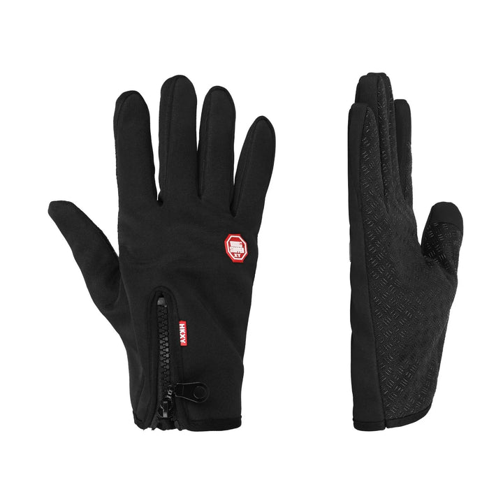 L Autumn/Winter Gloves for Outdoor Sports  Cycling Touchscreen Compatible Slip-Resistant Waterproof Windproof Fleece-Lined Warmth Cold Protection Touchscreen Adult Gloves Size L
