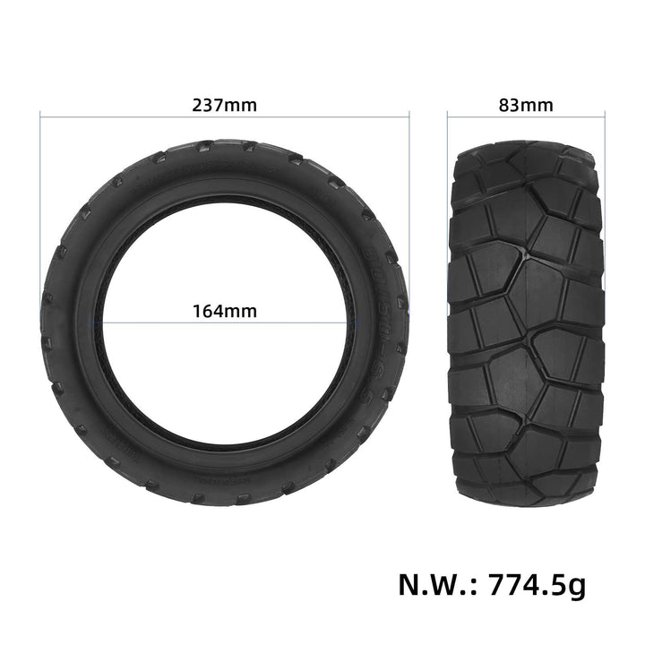 Pneumatico fuoristrada sottovuoto 80/50-6.5 da 10 pollici, pneumatico tubeless 80/50-6.5 per scooter elettrico, pneumatico in gomma per scooter da 10 pollici, pneumatico di ricambio per scooter elettrico