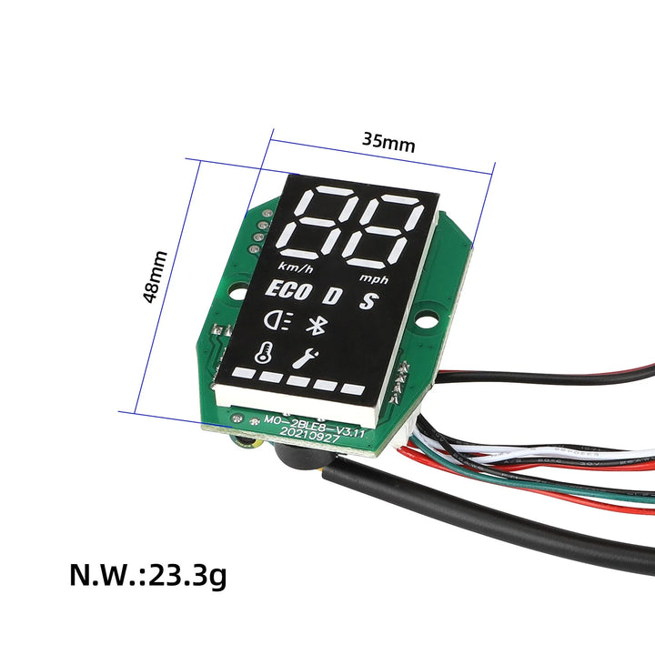C3-CH 36V 350W Display Parti Modificate Controller Scheda Madre Minirobot Display Led per Bici Elettrica Quickwheel per Bici Elettriche con Tachimetro Integrato e Display LED Trasparente per Velocità e Stato Batteria in Tempo Reale