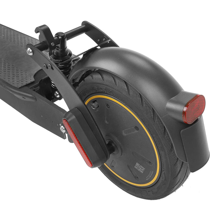 Black V2 rear suspension for G30 Max Scooter with PATENT Max G30LP/G30LE/G30E Rear Suspension Rear Shock Absorber with Rear Fender with License Plate and Enlarged Taillights
