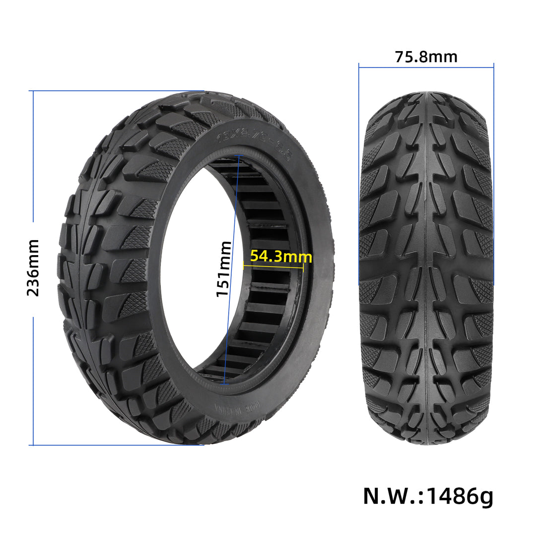 10*2.7-6.5 Solid Tire for 10 inch Electric Scooter 10*2.7-6.5 Explosion-proof Solid Tire for Kugoo G-Booster G2 Pro for Speedway 5 Dualtron 3 Non-Pneumatic Tyre 10X2.7-6.5 Tires Accessories