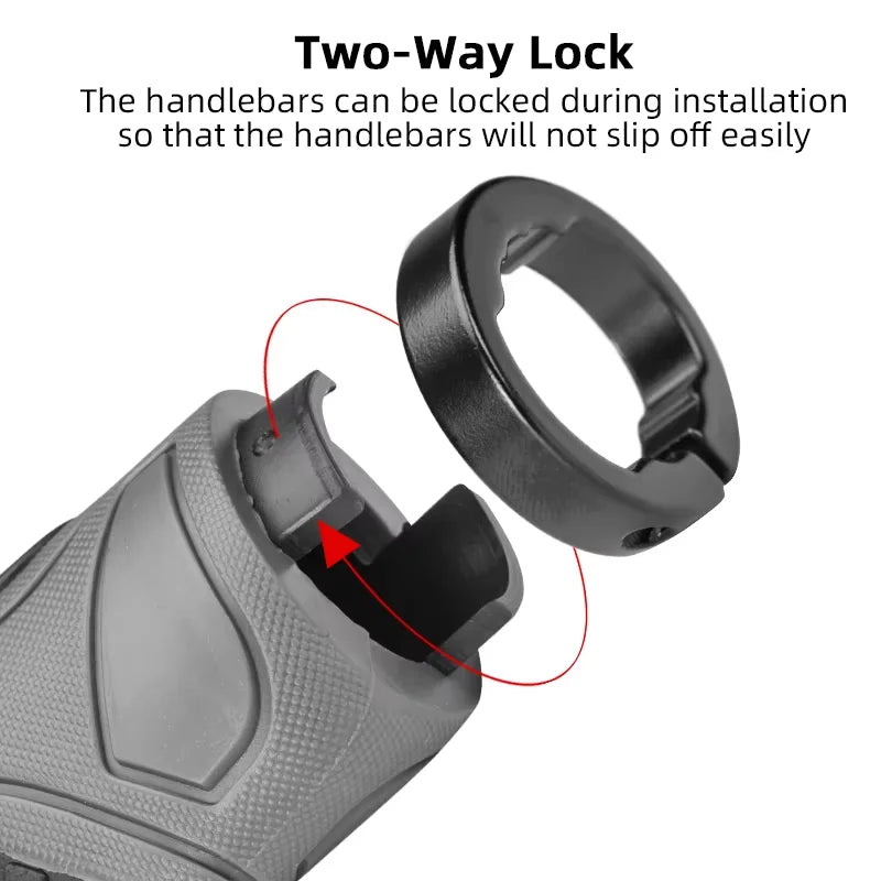 Black Handlebar Grips (Pair) for SmartGyro and Generic Scooter Xiaomi Scooter Handle Rubber Handle Grip Bike Electric Scooter Accessories Gear Anti Slip Mountain Bike Handlebar Cover Handle Grips Scooter Handlebar Rubber Skateboard Grips