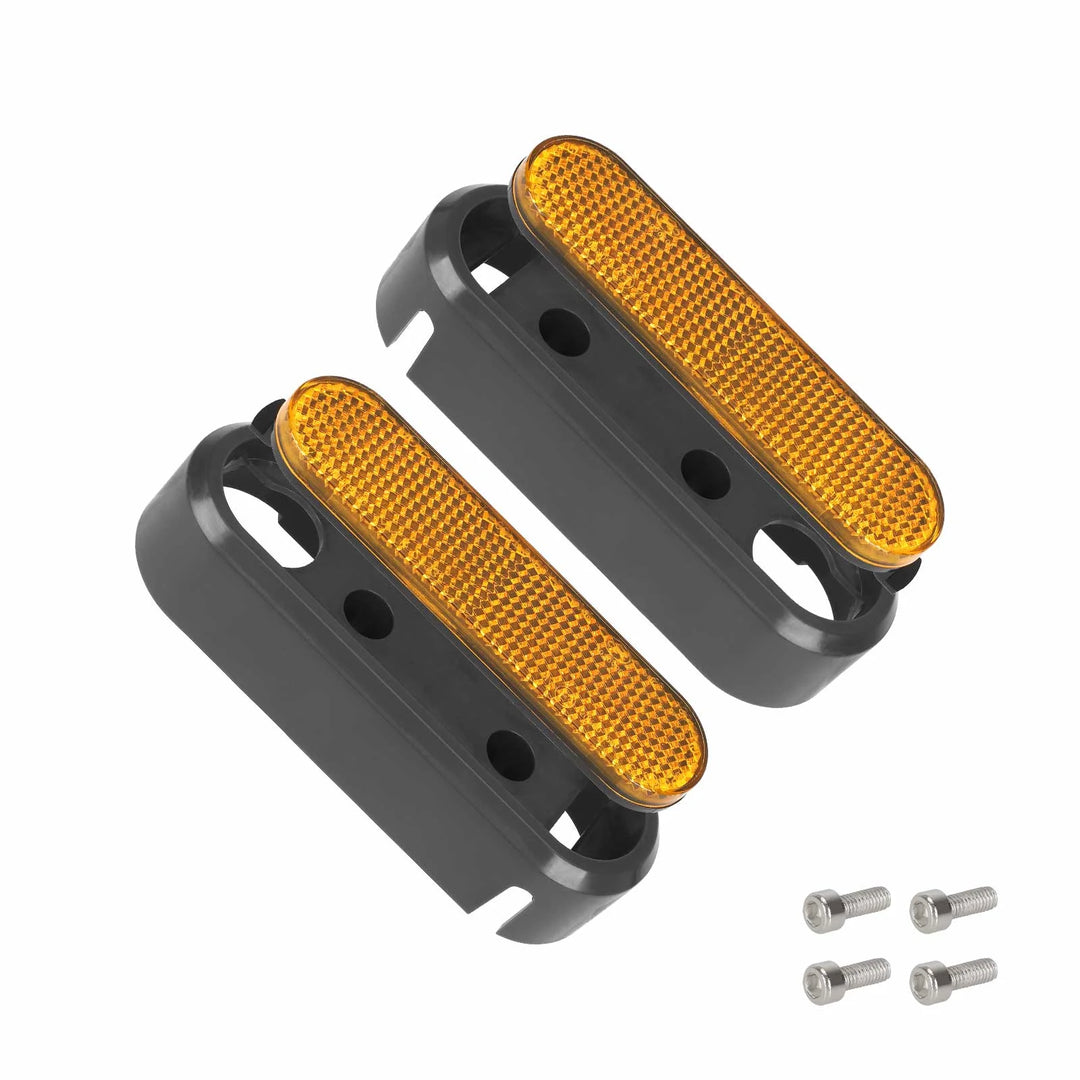 2 Pcs Xiaomi 5 Rear Decorative Cover with Reflector Bar and Screws Electric Scooter Shell Cover Plastic Cover Rear Fork Shell Cover for Xiaomi 5 Electric Scooter