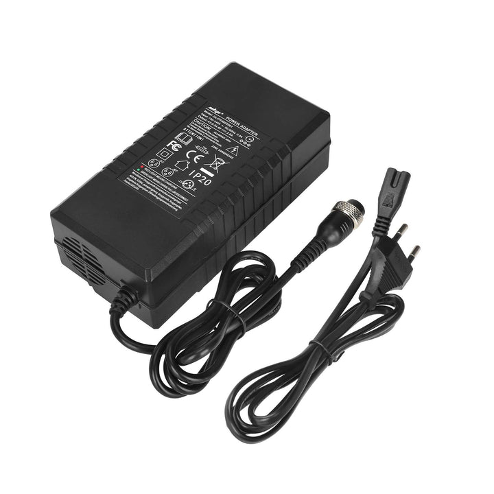 Ulip 42V~54.6V 2V CE FCC Certified Charger With GX16 3 Holes Head EU Plug Electric Scooter Battery Charger Replacement Parts Li-ion Battery Pack Charger Power Adapte Input 100-240V 48V 13S Lithium Skateboard Balance Vehicle Battery with Fan
