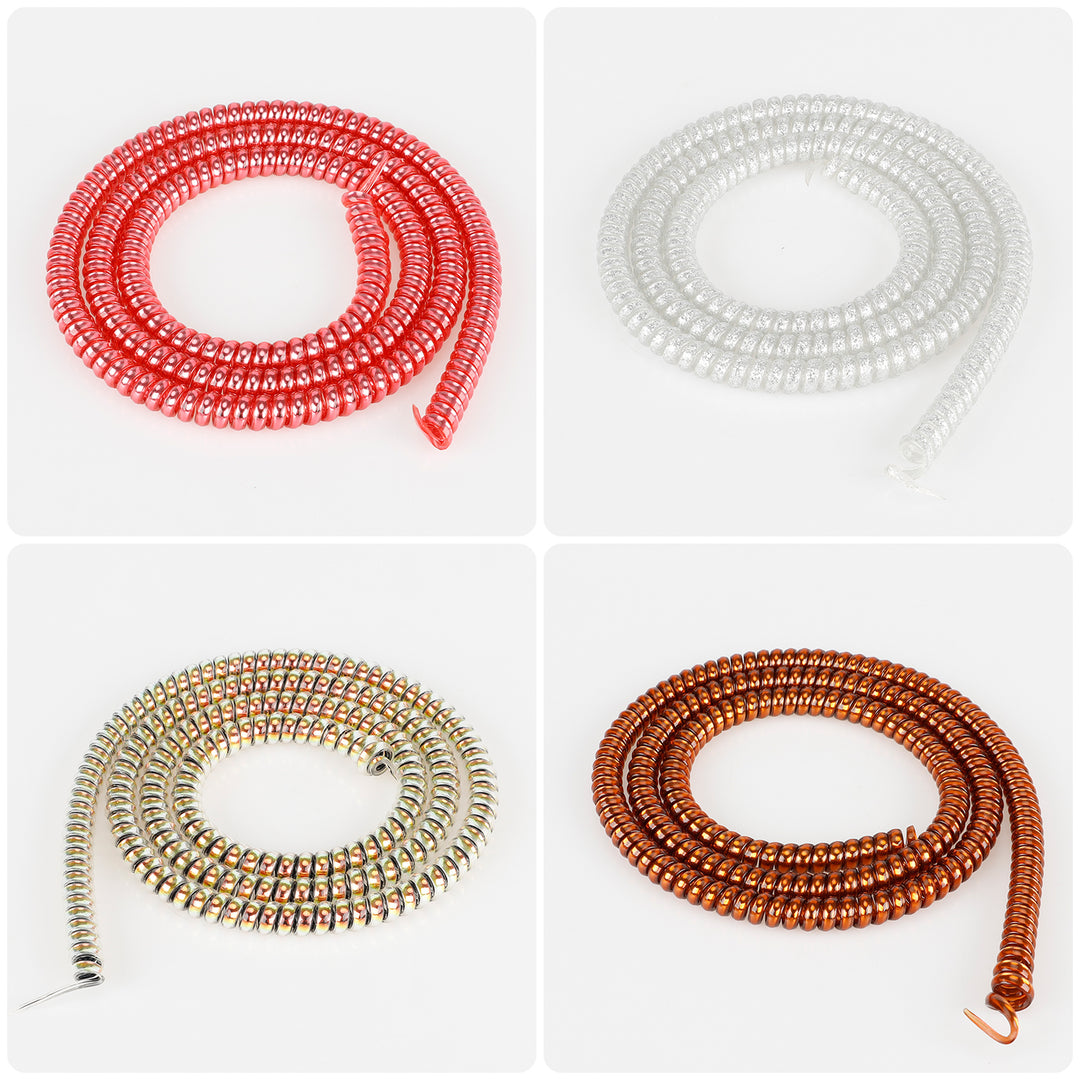 Bright Red 6mm 1M Winding Protection Line Winding Tube of ZERO 8 10 10X Electronic Scootor DT3 DT thunder KAABO KUGOO NINEBOT Skateboard Compact Parts Cable Protection Sleeve Anti-Bite Tube Protection Sleeve Spiral Wrap Winding Protector Pipe Protection