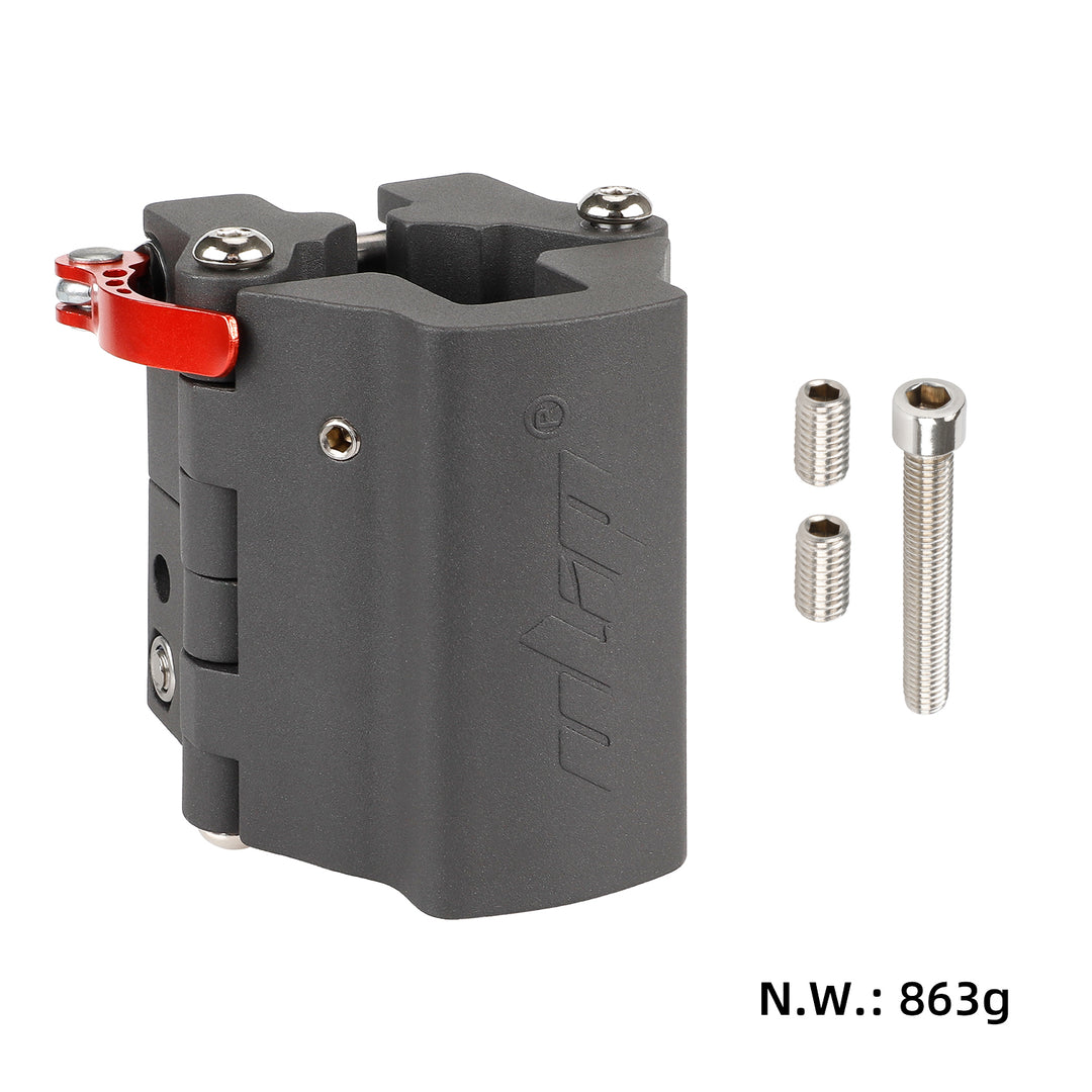 Morsetto pieghevole grigio Ulip per Xiaomi M365 Pro Pro2 1S MI3 Lite Ninebot Serie F20 F25 F30 F40 Monopattino elettrico Stabilizzatore pieghevole in alluminio