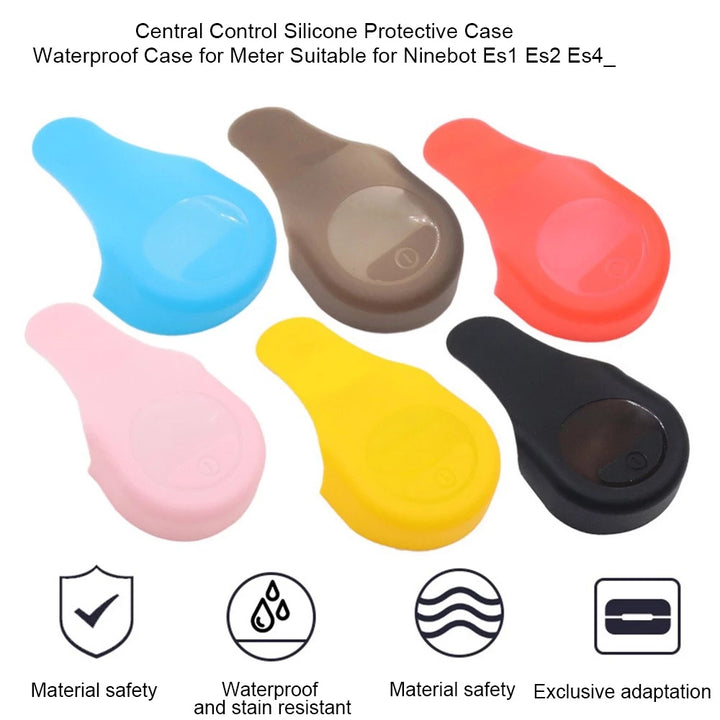 Copertura protettiva impermeabile per monopattino nera, custodia per display, protezione per cruscotto per Ninebot ES1 ES2 ES4, pannello cruscotto, copertura per circuito stampato, protezione antigraffio, custodia in silicone impermeabile per display