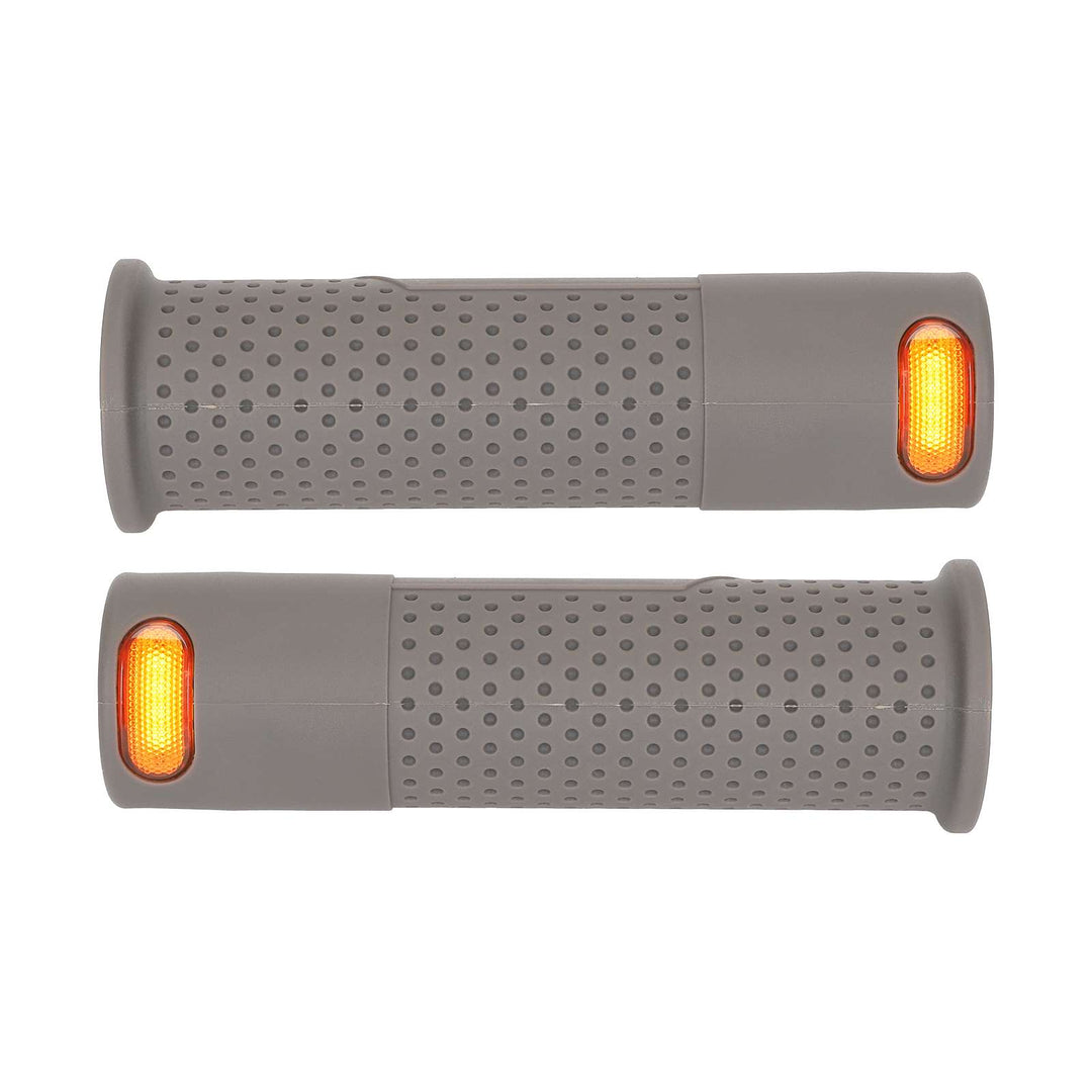 Gray Electric Scooter Turn Signal, USB Rechargeable Scooter Handle Grips,Smart Scooter Handlebar Warning Light with Remote Control, Waterproof Compatible with XIAOMI M365 Pro2 1S Ninebot G30 ES1 ES2 ES4 Electric Scooters