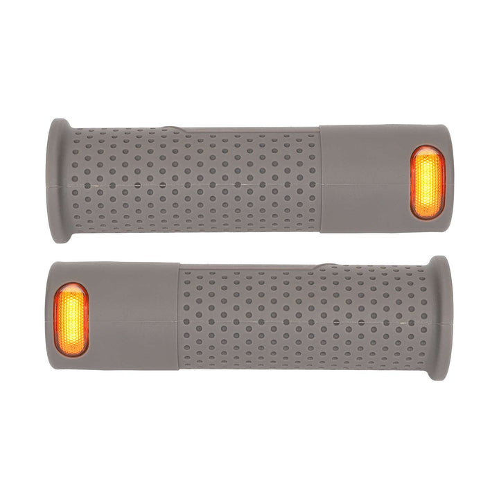 Gray Electric Scooter Turn Signal, USB Rechargeable Scooter Handle Grips,Smart Scooter Handlebar Warning Light with Remote Control, Waterproof Compatible with XIAOMI M365 Pro2 1S Ninebot G30 ES1 ES2 ES4 Electric Scooters