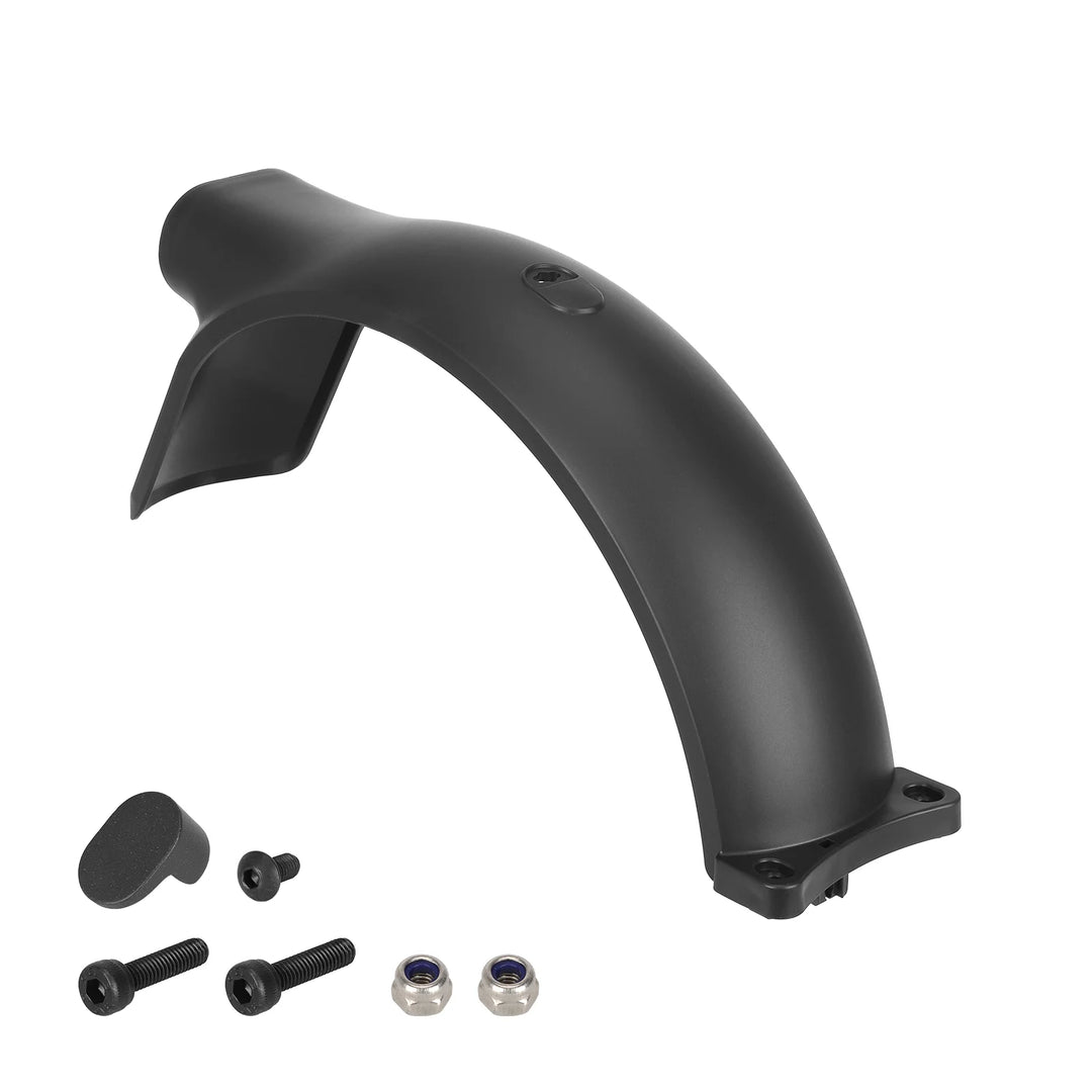 Black Original Xiaomi Elite Rear Mudguard with Screws and Hook Tire Waterproof Rear Mudguard Replacement Parts for Xiaomi Elite Electric Scooter Tire Splash Proof ABS Plastic Fender Protection Parts