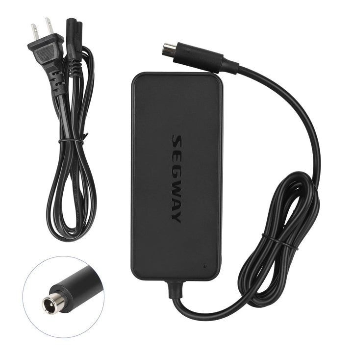 Original Charger Adapter EU Plug for Segway Ninebot Max G30 Electric Scooter 36V 42V 1.7A Domestic Original Charger Device Power Charger Adapter for Ninebot MAX G2 G30LP F65 F40 F30 F20 D28 D40 ES2 ES4 E22 E45 for 36V Lithium Battery Charger Scooter Parts