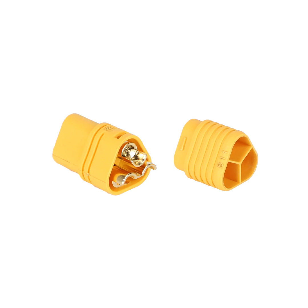 Amass MT60-F Female Plug MT60 Upgraded Plug Connector with Gold-Plated Banana Plugs AMS MT60-F Female Yellow Connector High Current Power Aviation Plug Socket Amass MT60 Connector