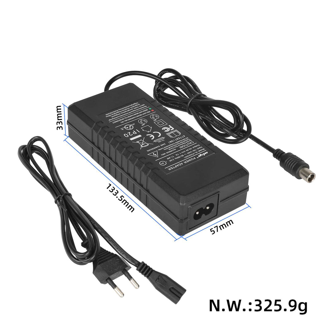 Ulip 18V to 42V1.7A Xiaomi Head Charger EU Plug with CE and FCC Certificates Electric Scooter Charger For Xiaomi Mijia M365 Bird Ninebot ES2 Shared Scooter Charger Power Adapter 42V Lithium Battery Charger Replaceable Plug Power Charger AC100-240V