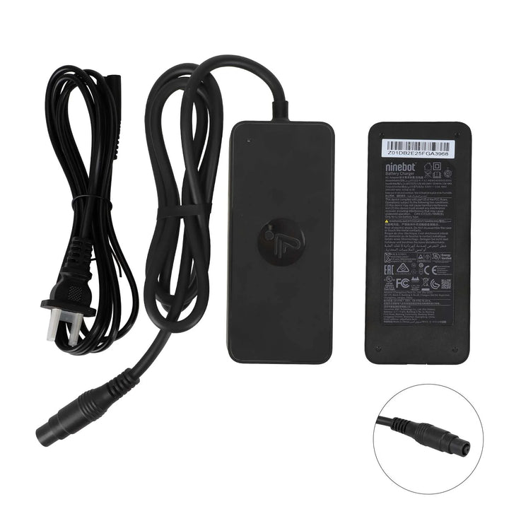 Original 53.6V3.9A Fast Charger for Segway Ninebot G3 F3 ZT3 Electric Scooter with Large RoundHead and EU Standard Fast Charger Electric Scooter Charger Power Adapter EU Standard Charger Battery Charging Transformer