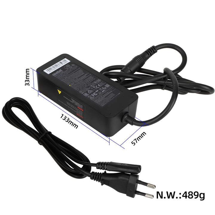 Original 53.6V3.9A Fast Charger for Segway Ninebot G3 F3 ZT3 Electric Scooter with Large RoundHead and EU Standard Fast Charger Electric Scooter Charger Power Adapter EU Standard Charger Battery Charging Transformer