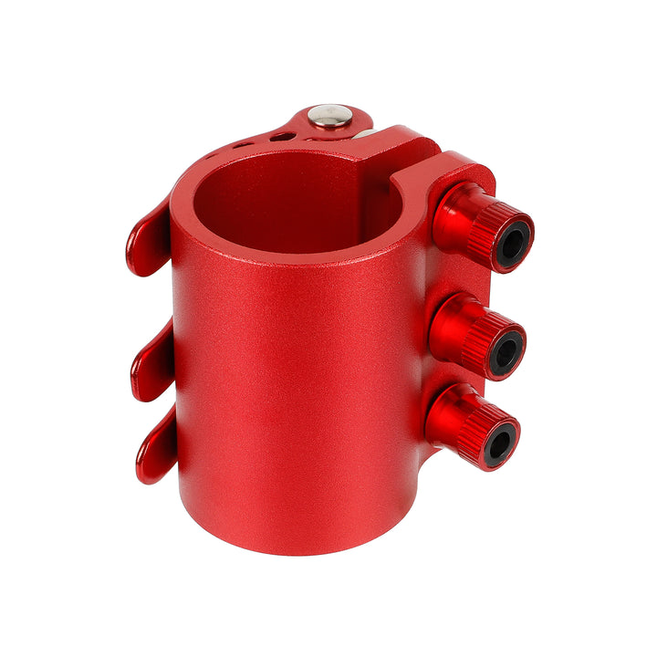 Morsetto rosso con 3 blocchi per monopattino Kaabo Mantis 10 Kaabo 3 fori rinforzati per bloccaggio per Kaabo Mantis 10 Morsetto Clip Blocco Asta Rinforza Sicurezza Estesa Blocco Pieghevole Supporto