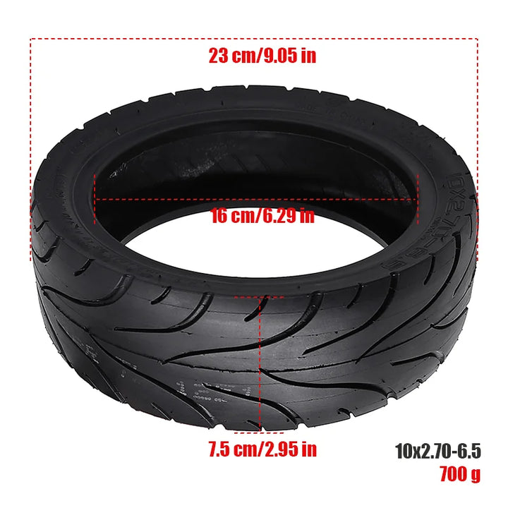 CST 10x2.70-6.5 Tubeless Tire 10-inch Electric Scooter 10x2.70-6.5 Replacement Tire CST 10*2.7-6.5 Vacuum Tire High-quality Vacuum Tyre for Electric Scooter Pneumatic Wheel Parts