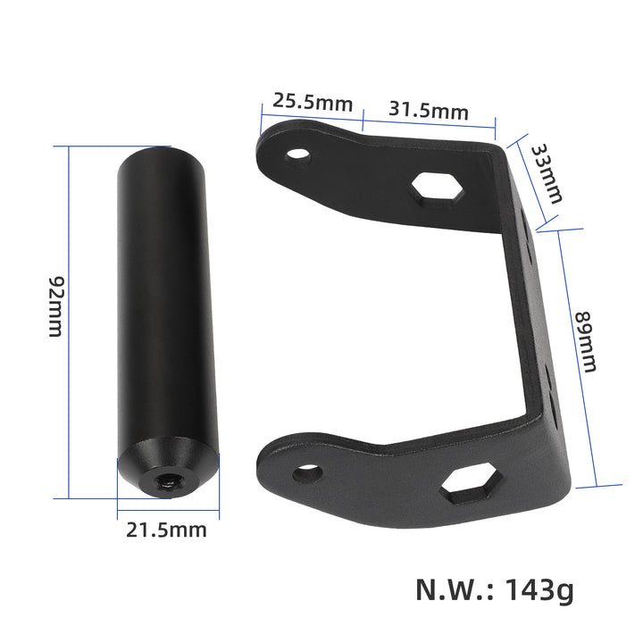 Kit staffa posteriore manubrio nero per monopattino elettrico Dualtron Victor Thunder ULTRA Eagle Spider, accessori per scooter, staffa posteriore universale per monopattino, ricambi per scooter antiruggine