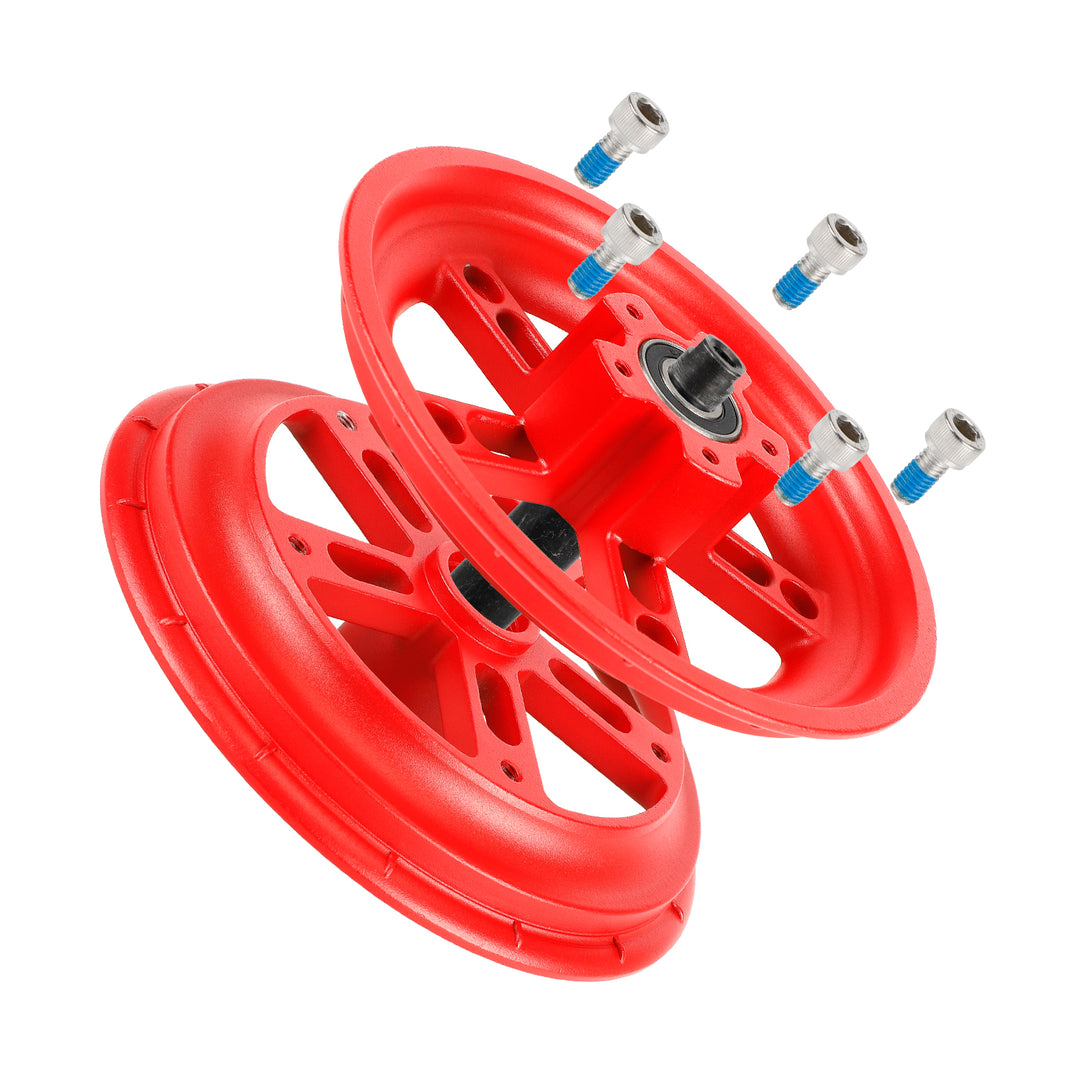 Mozzo posteriore sdoppiato Red Ulip per monopattino elettrico Xiaomi Pro/Pro2, ricambio mozzo posteriore sdoppiato per pneumatici pieni, mozzo in alluminio, cerchio da 8,5 pollici
