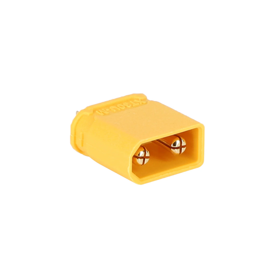 Connettore maschio Amass XT30U-M XT30U potenziato con spinotti a banana placcati in oro AMS XT30U-M Connettore maschio giallo Presa per aviazione ad alta corrente Connettore Amass XT30