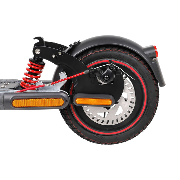 Sospensione posteriore nero-rosso per monopattino elettrico Xiaomi 4 Pro Sospensione posteriore per monopattino Xiaomi 4 Pro Ammortizzatore posteriore