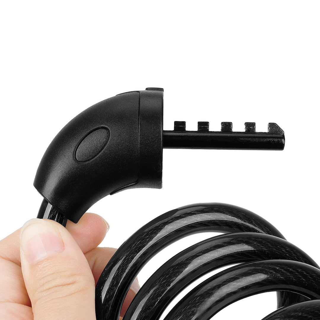 Lucchetto Nero a Cinque Cifre con Combinazione 5 Cifre Lucchetto per Bicicletta 1250mm * 12mm Cavo d&
