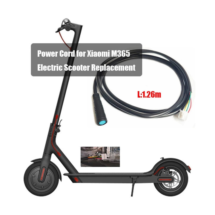 Cavo di alimentazione nero per scooter elettrico, ricambio per riparazione di accessori per scooter Mijia M365 Cavo per scheda madre, cavo di collegamento dello schermo del display, cavo di alimentazione per scooter elettrico Xiaomi M365 Pro.