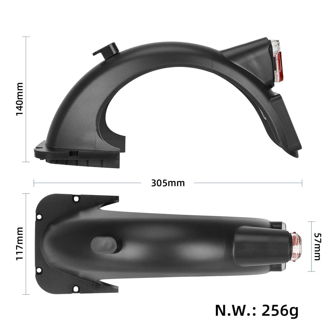 Parafango posteriore con fanale posteriore per scooter elettrico Ninebot MAX G30 G30D Ricambi per scooter elettrico con parafango per ruota posteriore