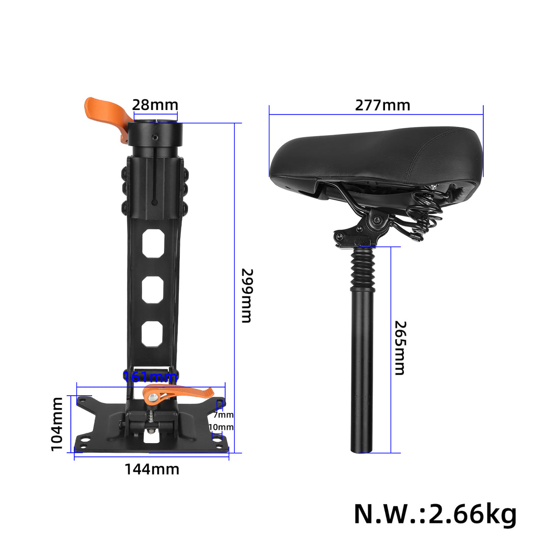 Kukirin G2 Pro DB Sedile con Cuscino Grande Sedile Pieghevole Originale per Monopattino Elettrico KuKirin G2 Pro DB Kugoo Kirin G2 Pro DB Parti di Cuscino Ammortizzante