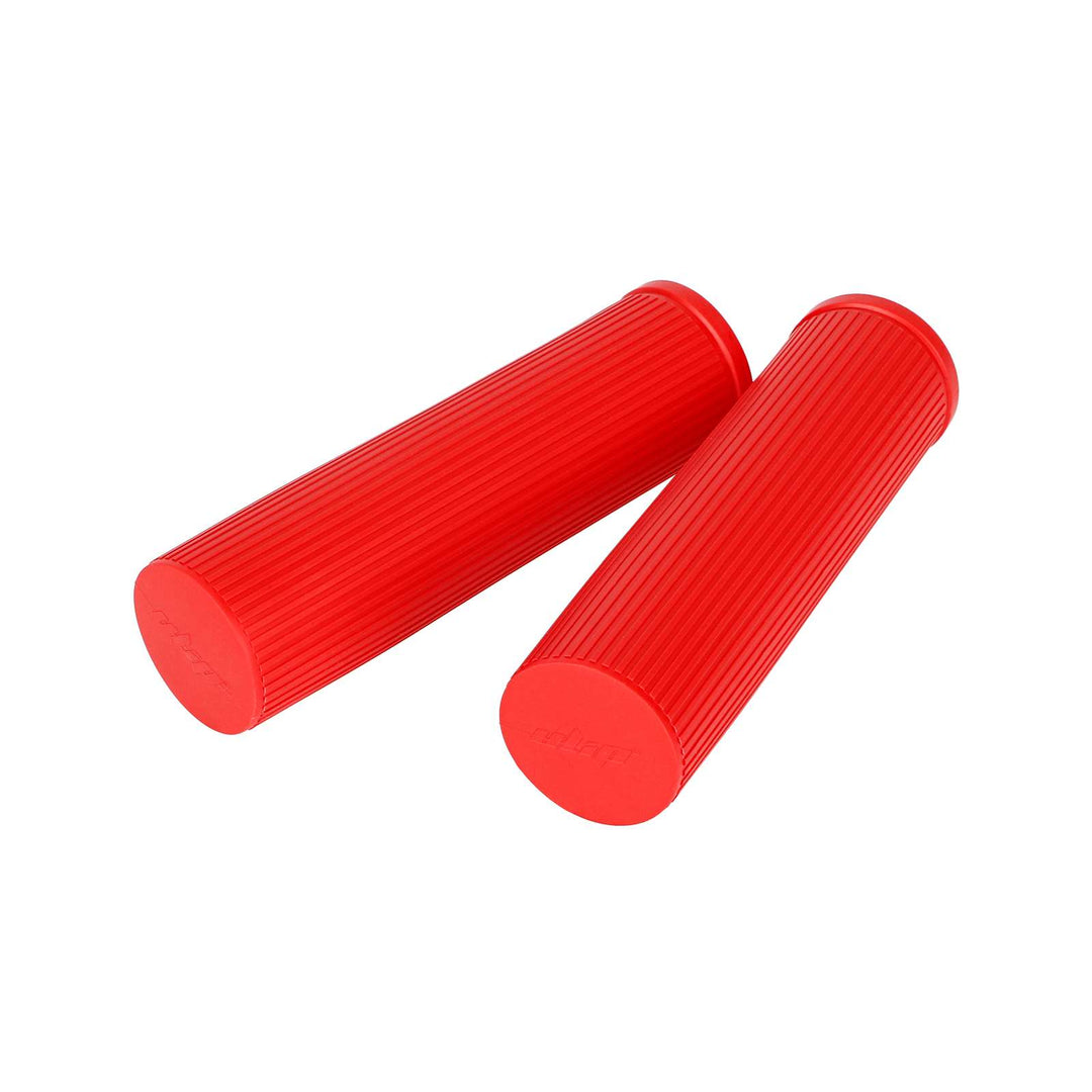 Ulip Red Handlebar Covers  without Slot for Bike and all of Scooters including Xiaomi 4 Pro Rubber Handlebar Grip for Xiaomi 4 Pro Scooter Anti-Slip Ergonomic Comfortable Electric Scooter Handle Cover Accessories Rubber Handle Bar Grips Handle