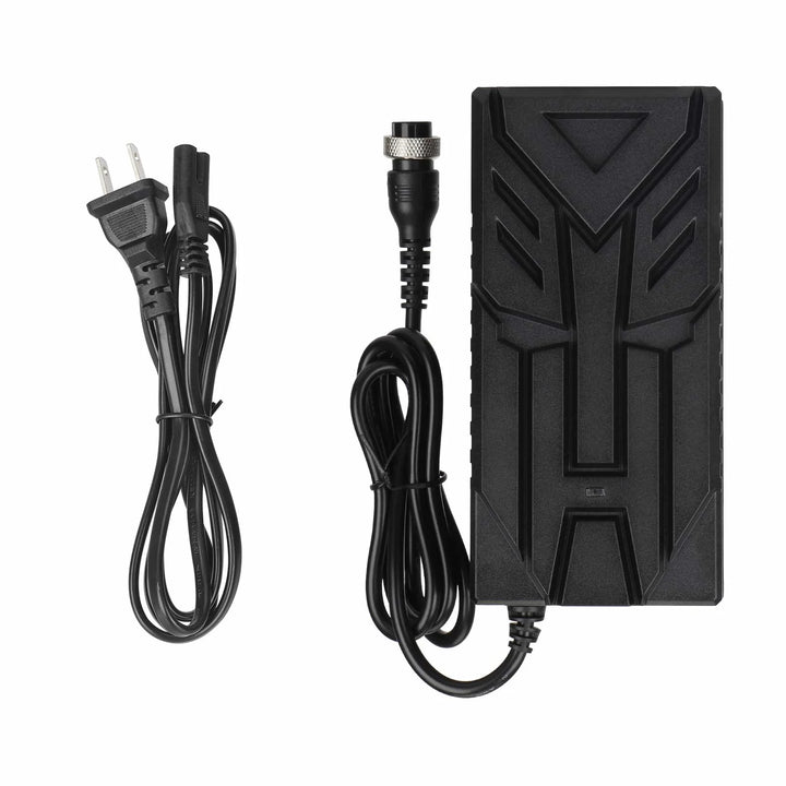 Ulip 42V~54.6V 3A CE FCC Certified Charger With GX16 3 Holes Head EU Plug Electric Scooter Battery Charger Replacement Parts Li-ion Battery Pack Charger Power Adapte Input 100-240V 48V 13S Lithium Skateboard Balance Vehicle Battery with Fan