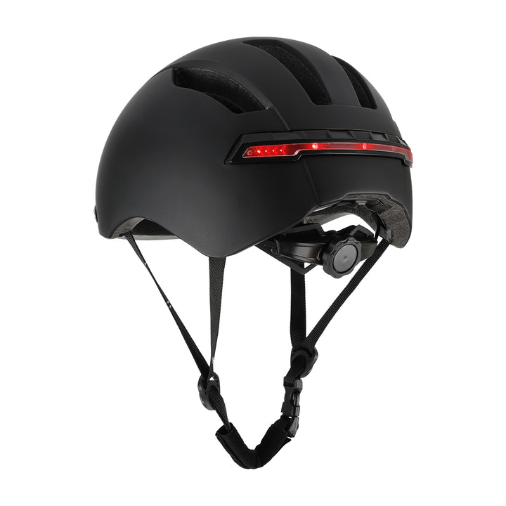 Smart Helmet With Wireless Handlebar Remote Control Gear Connected Front Rear LED Light Turn Signal Bicycle Scooter Helmet Black Smart Helmet with Wireless Handlebar Remote Control