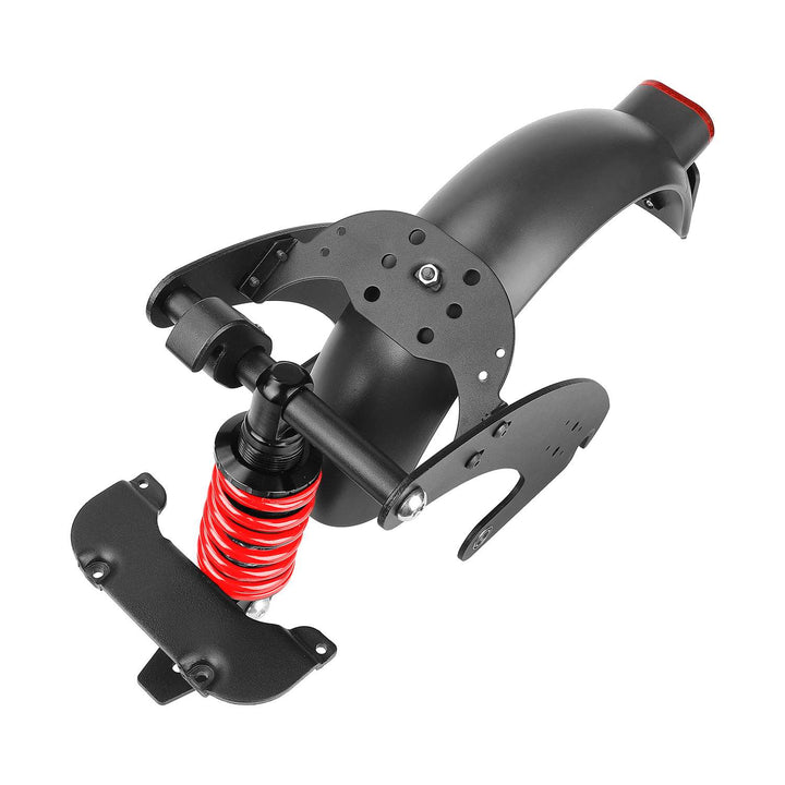 Sospensione posteriore nero-rosso V2 per scooter G30 Max con brevetto Max G30LP G30LE G30E Sospensione posteriore Ammortizzatore posteriore con parafango posteriore con portatarga e luci posteriori ingrandite