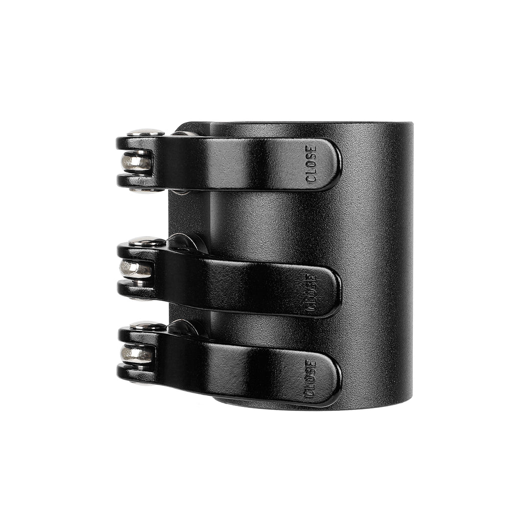 Morsetto Nero con 3 Blocchi per monopattino Kaabo Mantis 10 Kaabo 3 Fori Rinforzato Blocco per Kaabo Mantis 10 Morsetto Clip Palo di Blocco Rinforzo Più Sicuro Blocco Esteso Supporto Pieghevole