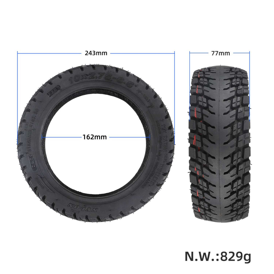 Ulip 10 Inch 10*2.75-6.5 E-Scooter Vacuum Tyre 10*2.75-6.5 Widen Tubeless Tire for Kukirin G2 G3 G2 Ultra M4 Max
A1 Electric Scooter Off-road Tires Parts for Speedway 5 Dualtron 3 Electric Scooter