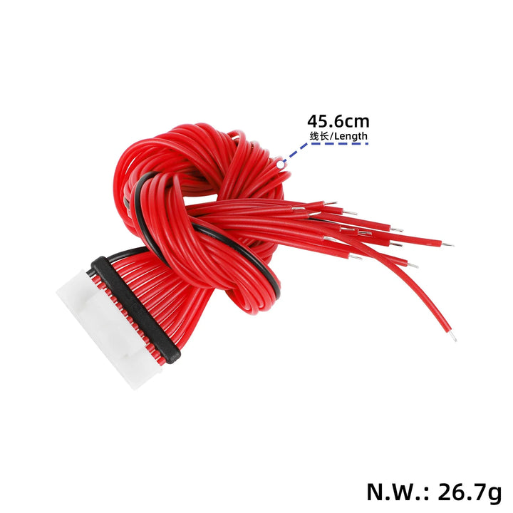 DALY BMS 13S 48V 20A BMS 3.7V 18650 Controllo interruttore soft on/off Potenza di scarica per E-bike Scooter Skateboard Rosso 48V 20A Sistema di gestione batteria Scheda di protezione batteria bilanciata Materiale PCB Ottima fattura