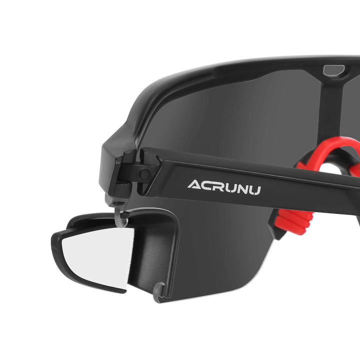 Occhiali da ciclismo ACRUNU che cambiano colore con specchietto retrovisore, occhiali da ciclismo su strada e mountain bike, occhiali da sole per esterni