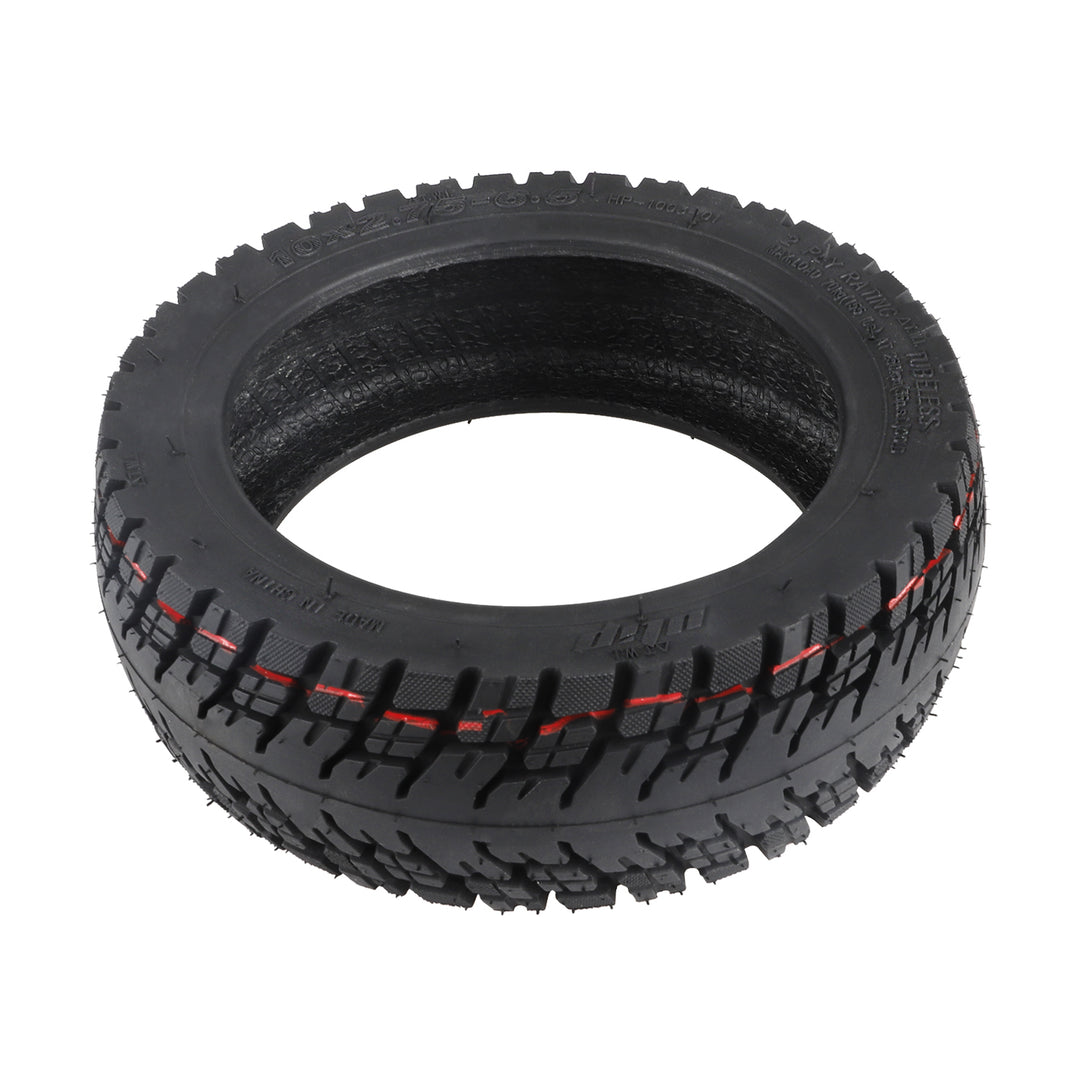 Ulip 10 Inch 10*2.75-6.5 E-Scooter Vacuum Tyre with Valve 10*2.75-6.5 Widen Tubeless Tire with Valve 10X2.75-6.5 Off-road Tires Parts Off-road Tire for Smartgyro Speedway,Rockway,Crossover Kugoo G3, Speed 5 DT 3 Electric Scooter