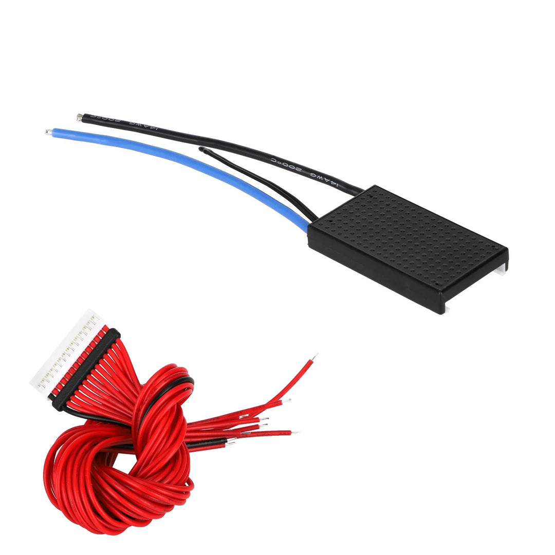 DALY BMS 13S 48V 20A BMS 3.7V 18650 Controllo interruttore soft on/off Potenza di scarica per E-bike Scooter Skateboard Rosso 48V 20A Sistema di gestione batteria Scheda di protezione batteria bilanciata Materiale PCB Ottima fattura