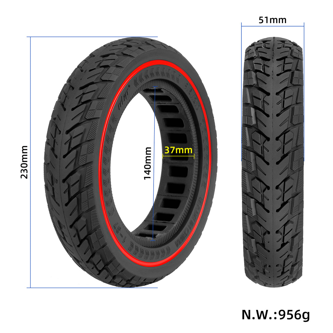 Ulip 9.5*2.0 Solid Tire with Red Circle Ulip 9.5 Inch 9.2*2 Solid Tyre for For Xiaomi For M365 Electric Scooter 9.5X2 9.2x2 Replacement Tire for Enhanced Ride Experience