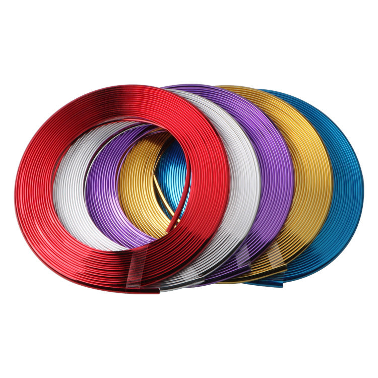8M Electroplating Red Anti-collision Strip for Xiaomi M365 Pro 1S Scooter Bumper Strip with Electroplating Rubber for Bike 8M Car Decor Car Wheel Rim Protector Sticker Chrome Moulding Strip Trim Grille Bumper Decoration Tire Hub Lights Exterior