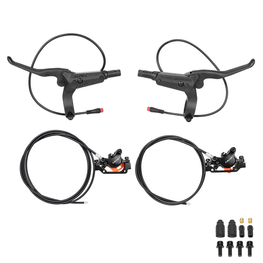 Freno idraulico NUTT Y5 per scooter elettrico e-MTB con cavo tubo olio anteriore da 1300 mm e posteriore da 2100 mm, 140 160 180 mm per monopattino elettrico Dualtron Ultra 2
