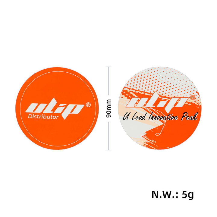 Ulip Round Stickers 2 Pieces 9cm Orange Brand Stickers