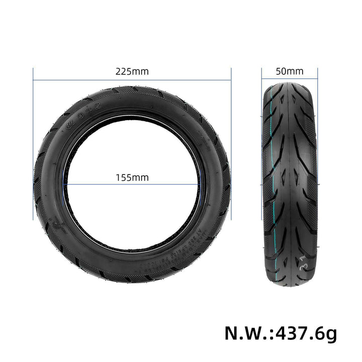 Yuanxing 9*2 Tubeless Tire for Odys Pax Okai Neon Scooters Durable Scooter Tire Parts 9*2 Tubeless Tire for Ninebot E22 E25 E45 Parts Scooters Vacuum Tyre