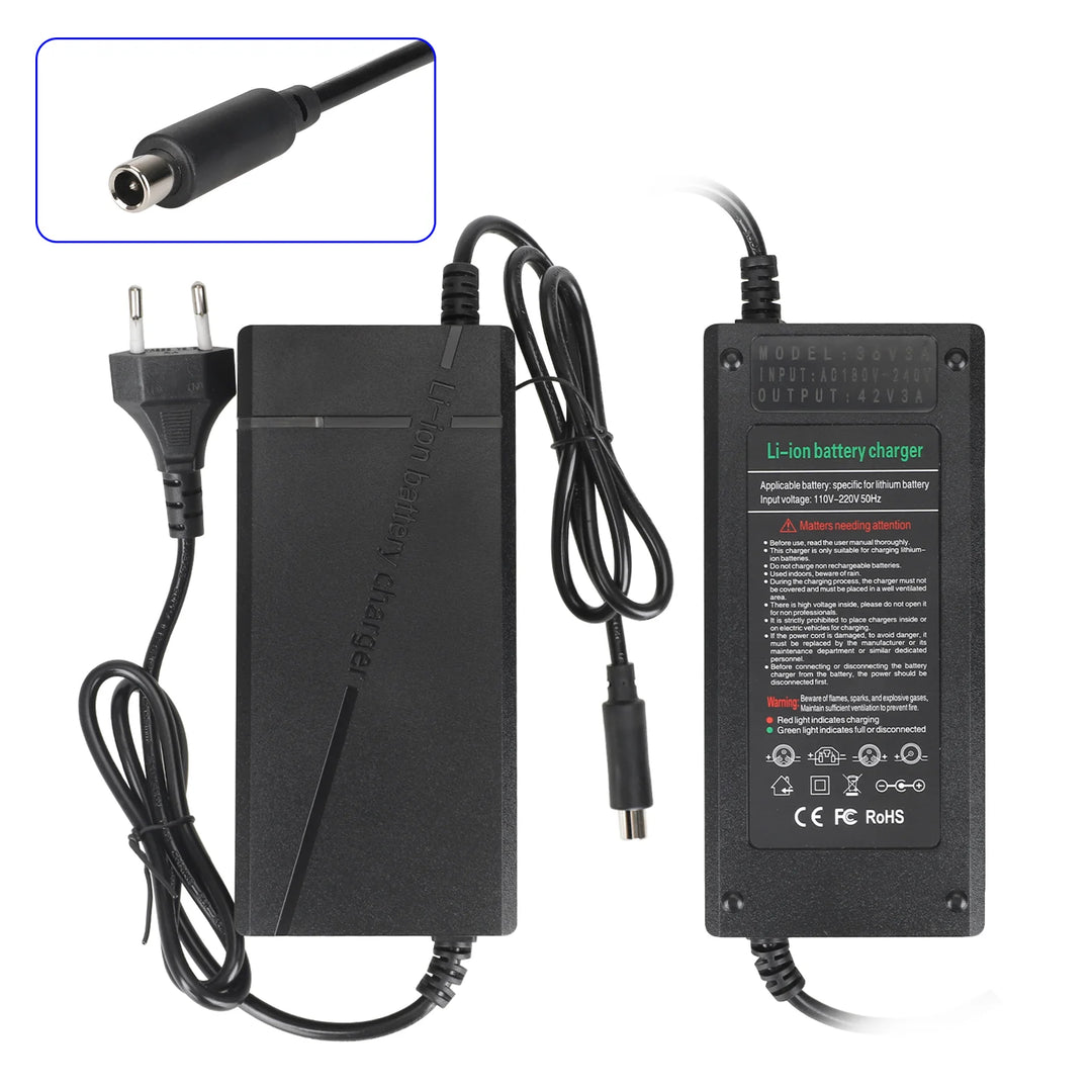 42V3A Scooter Charger with Mi Head EU Plug Xiaomi Scooter Charger 42V3A European Power Supply Adapter for Ninebot ES1/ES2 Xiaomi M365 Scooter Charger