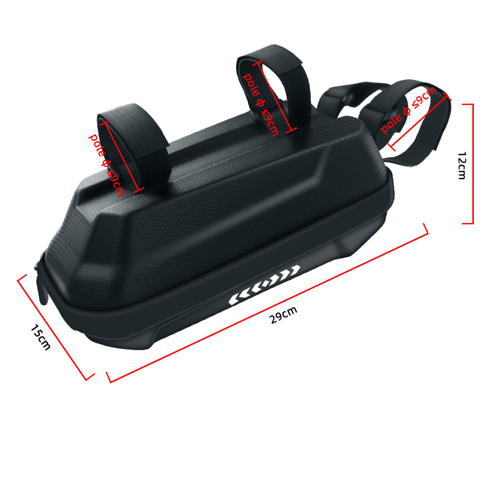Borsa per monopattino elettrico 3L, borsa da trasporto anteriore per Xiaomi Mijia M365/Ninebot ES2 ES1, borsa impermeabile in EVA rigida, borsa riflettente da appendere al manubrio