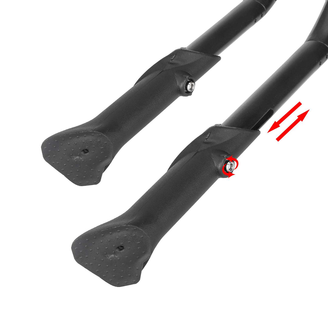 Cavalletto per bicicletta con poggiapiede regolabile da 24-29 pollici, cavalletto regolabile per mountain bike, cavalletto antiscivolo, cavalletto laterale singolo universale per BMX e bici per bambini
